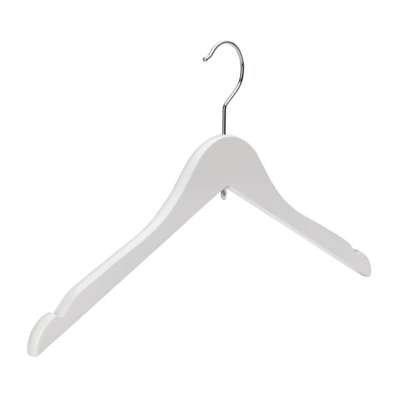 Extra Strong White Wooden Hangers Morplan   84176